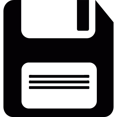 Storage diskette vector logo