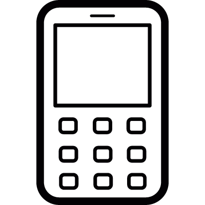 Old Mobile Phone vector logo