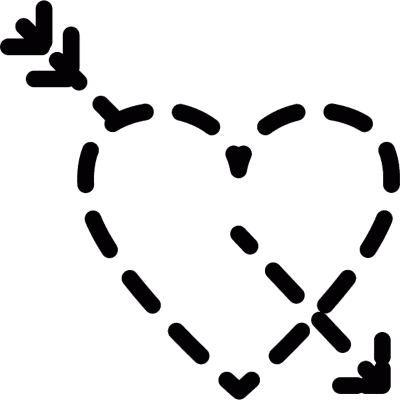 Heart tattoo vector logo