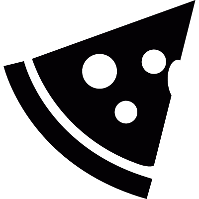 Slice of pizza vector logo