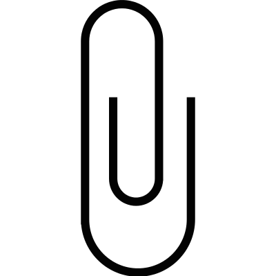 Office paperclip vector logo
