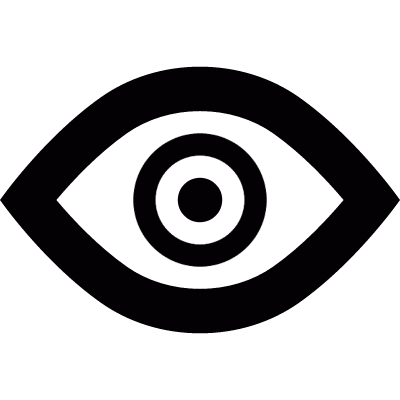 Open eye vector logo