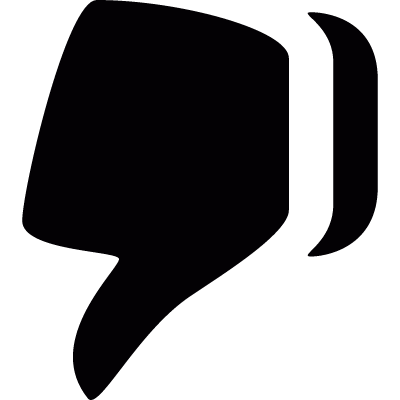 Thumb down vector logo