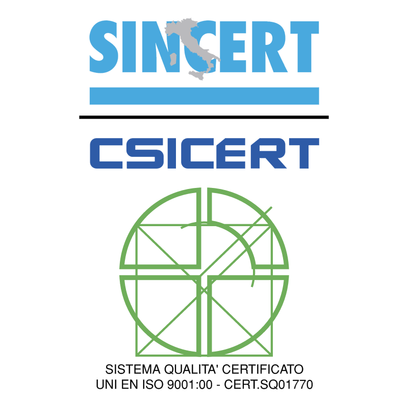 Sincert Csicert vector logo