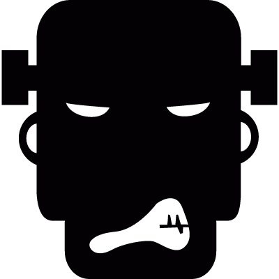 Angry frankestein vector logo