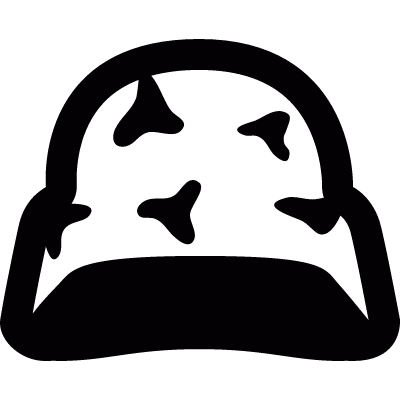 Camouflage helmet vector logo