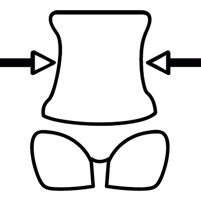Reduce waist vector logo