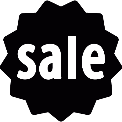 Sale tag vector logo