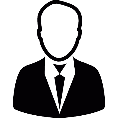 Businessman with tie vector logo