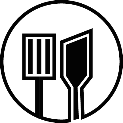 Kitchen zone vector logo