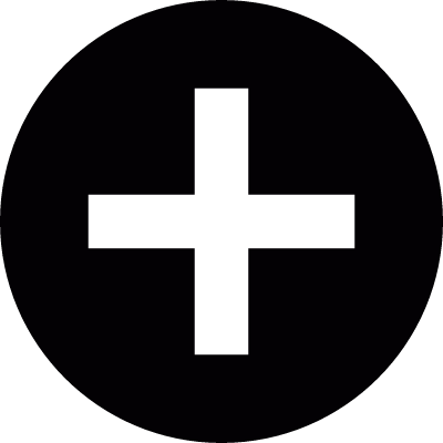 Addition button vector logo