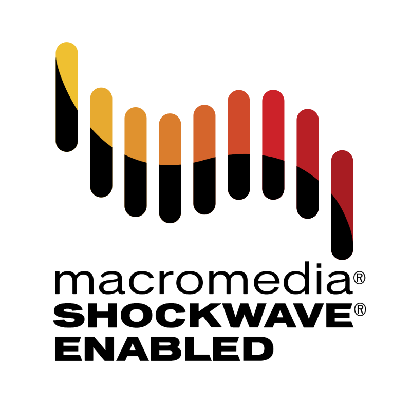 Macromedia Shockwave Enabled vector logo