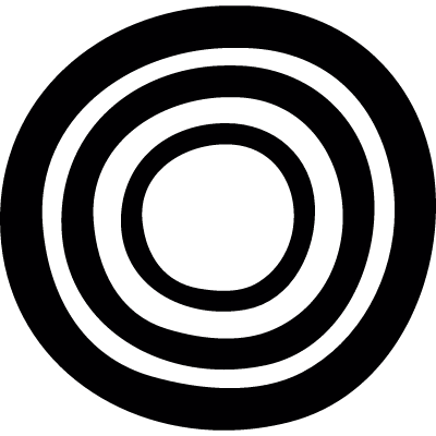 Circles doodle vector logo