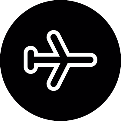 Flight Circular Sign vector logo