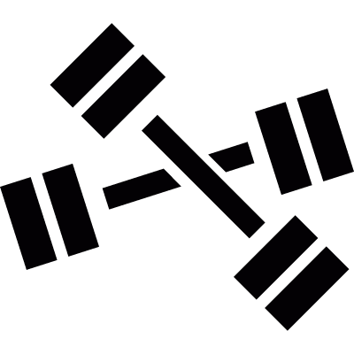 Dumbbells vector logo
