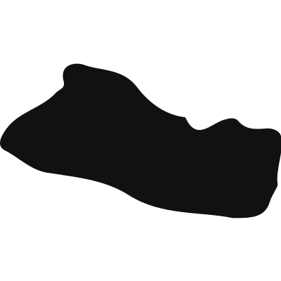 El Salvador black country map shape vector logo