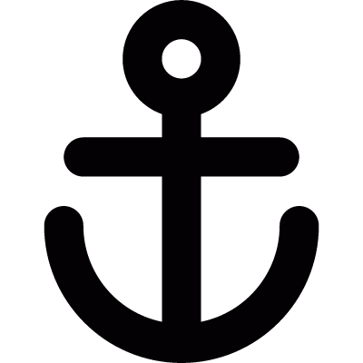 Boat anchor vector logo