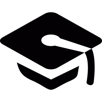 Graduation cap vector logo