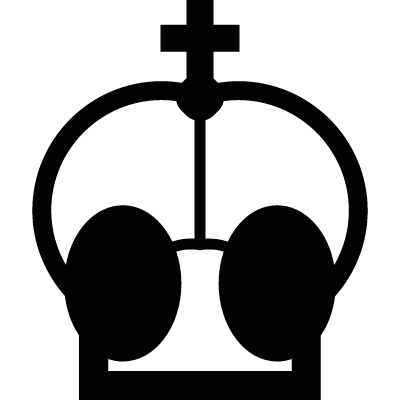 Queen crown vector logo