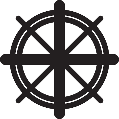 Boat Helm vector logo