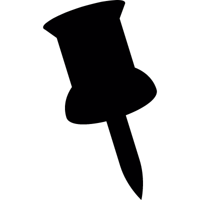 Black pin vector logo