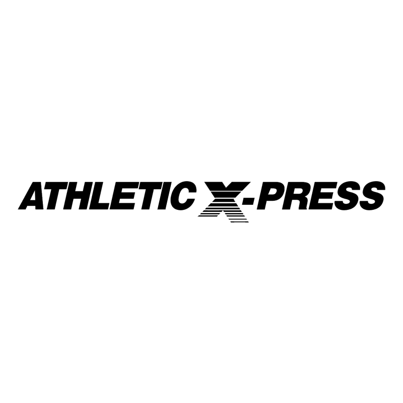 Athletic X press vector