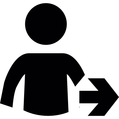 User direction vector logo