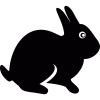 Easter rabbit vector