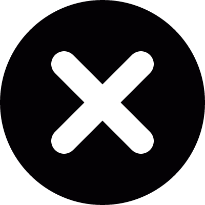 Delete button vector logo