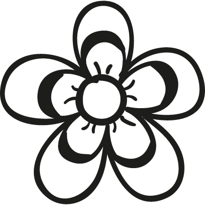 Violet Flower vector logo