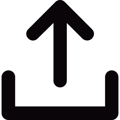 Upload arrow vector logo