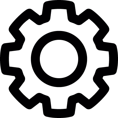 Gear loading vector logo