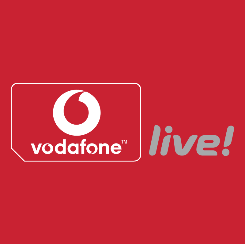 Vodafone Live vector logo