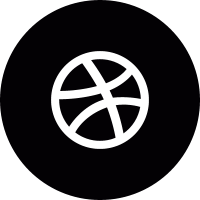 Dribbble logo vector