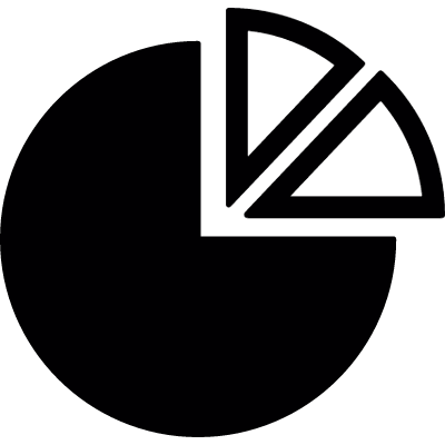 Pie chart vector logo