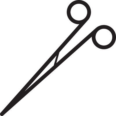 Surgical Scissors vector logo
