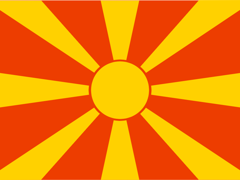Flag of Republic of Macedonia vector