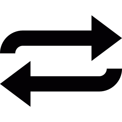 Two arrows spin vector logo