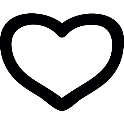 Heart doodle vector logo