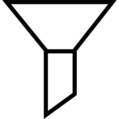 Funnel, IOS 7 interface symbol vector logo