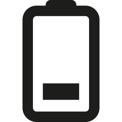 Low Battery vector logo