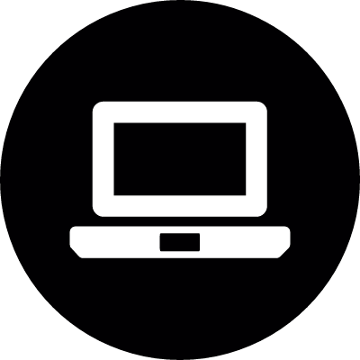 Laptop application vector logo