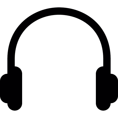 Earphones vector logo