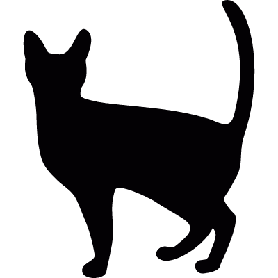Witch Cat vector logo