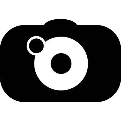 Photo camera vector logo
