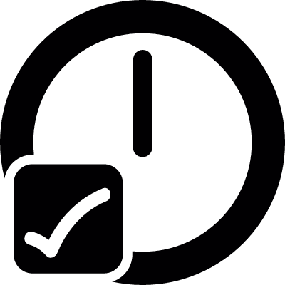 Time check vector logo