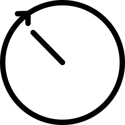 Light clock outline vector logo