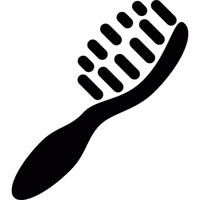 Hair brush vector logo