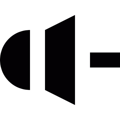 Mute volume vector logo
