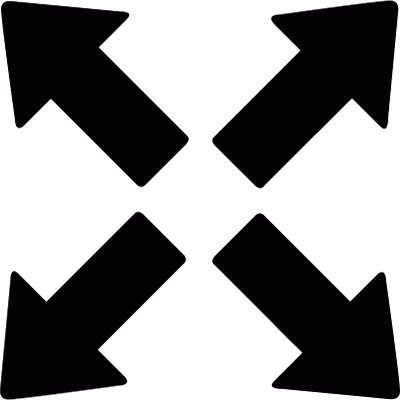 Expand view vector logo